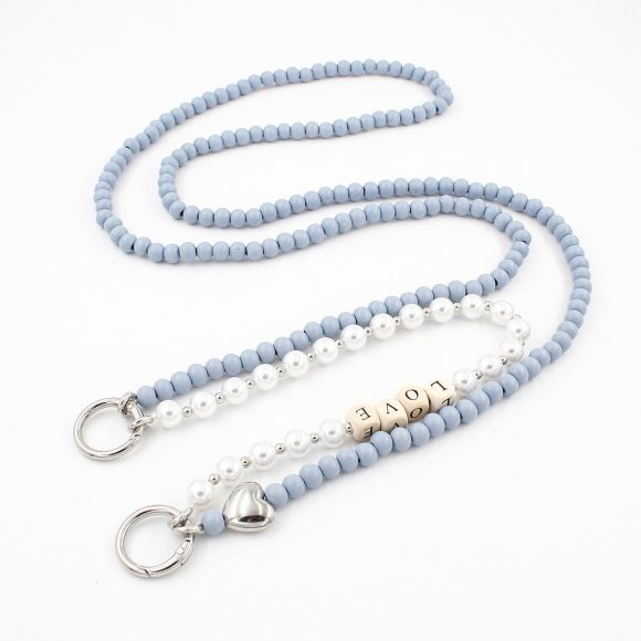 Autumn And Winter Wooden Bead Bag Chain Letter Double Layer - Image 2