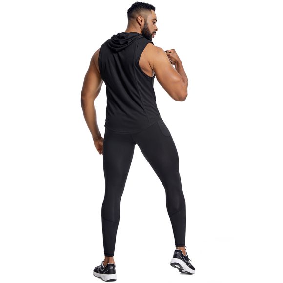 Men's Hooded Breathable Quick-dry Vest Trousers Suit - Image 10