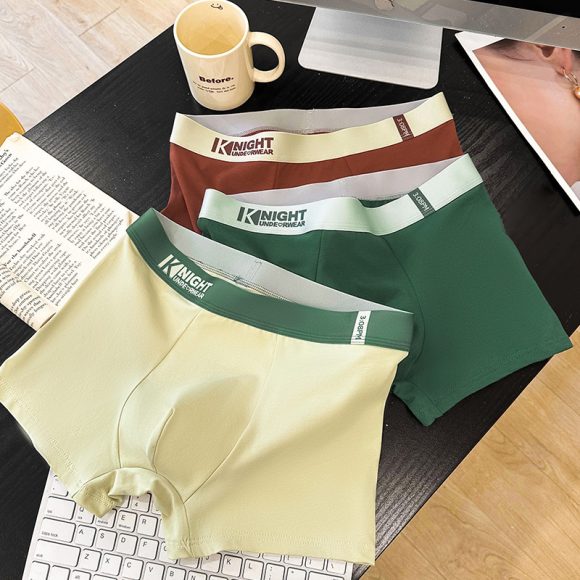 Simple Letter Men's Underwear Cotton Antibacterial Breathable Boxers - Image 6