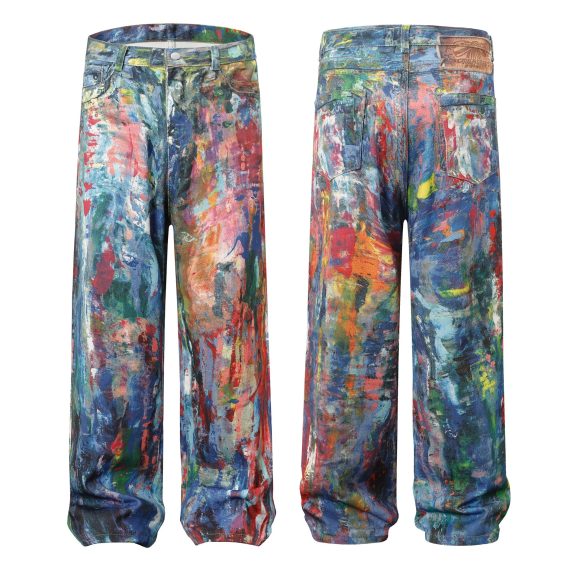 Spring New Retro Heavy Industry Loose Design Jeans - Image 5