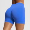 Seamless Three-section Waist Fitness Shorts Women's High Top Sports Yoga Shorts - Image 5