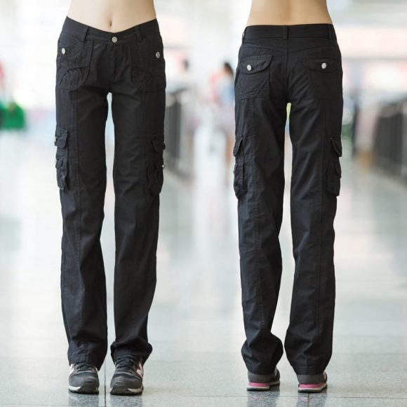 Cargo Pants Women's Loose Slimming Multi-pocket - Image 6