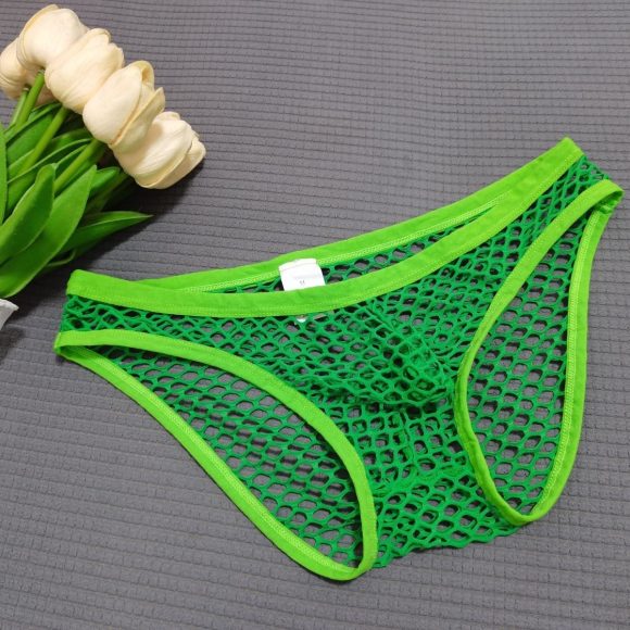 Underwear Coquettish Nightclub Fishnet Briefs Men - Image 4
