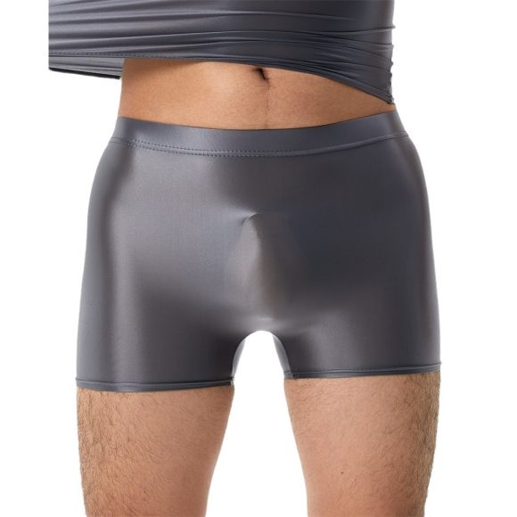 Plus Size High Elastic Shiny Silky Boxers Men - Image 7
