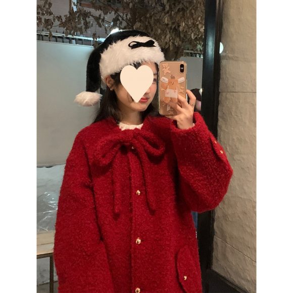 Korean Style Woolen Overknee Long Coat - Image 7