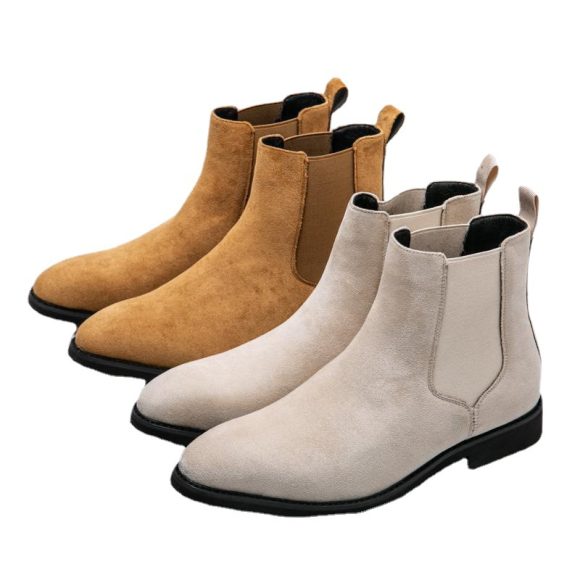 Rubber Pigskin Martin Boots Casual Men's Boots High-top - Image 4
