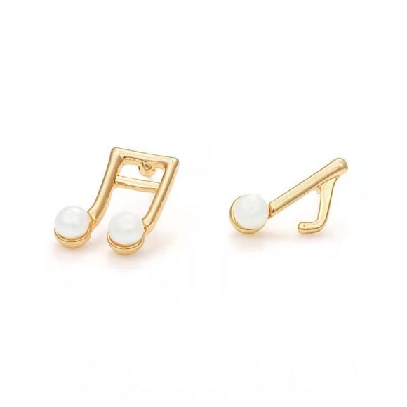 Faux Pearl Stud Earrings Notes Of Denis Expo - Image 2