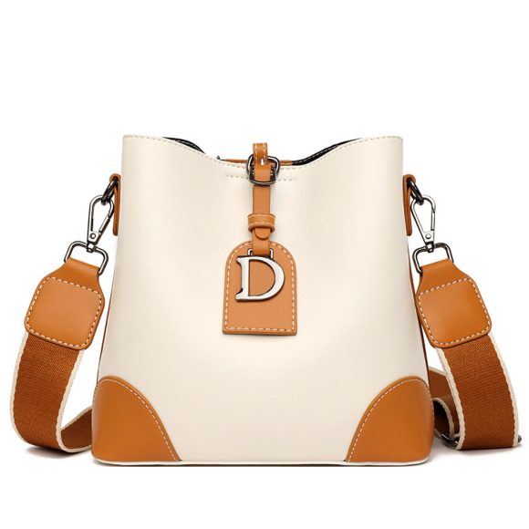 Retro Bucket Hand Shoulder Soft Leather Cross-body Bag - Image 2