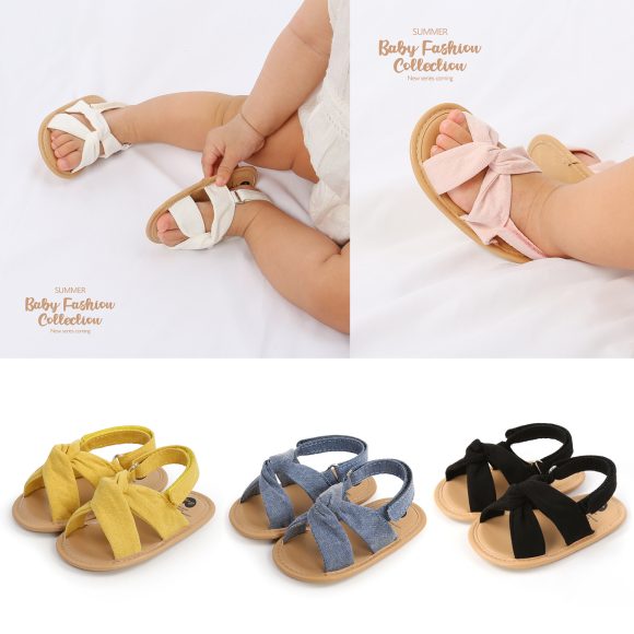 Spring And Summer Cross Baby Sandals - Image 4