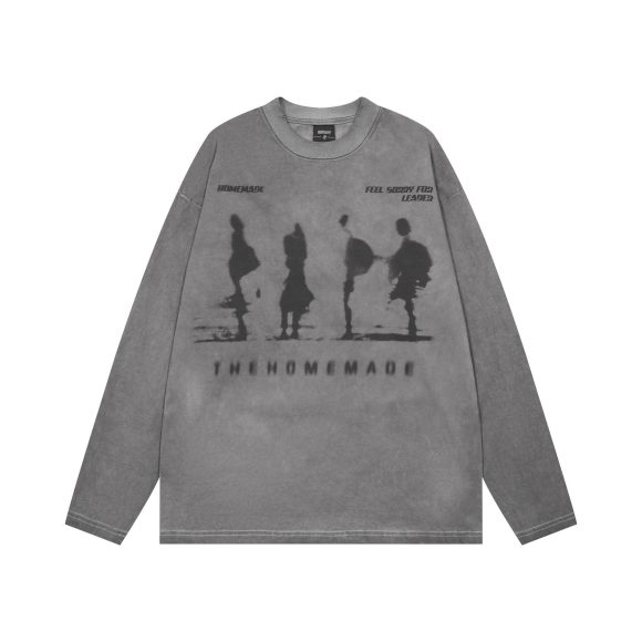 New Real Shot American Street Fashion Printed Long Sleeve T-shirt - Image 4