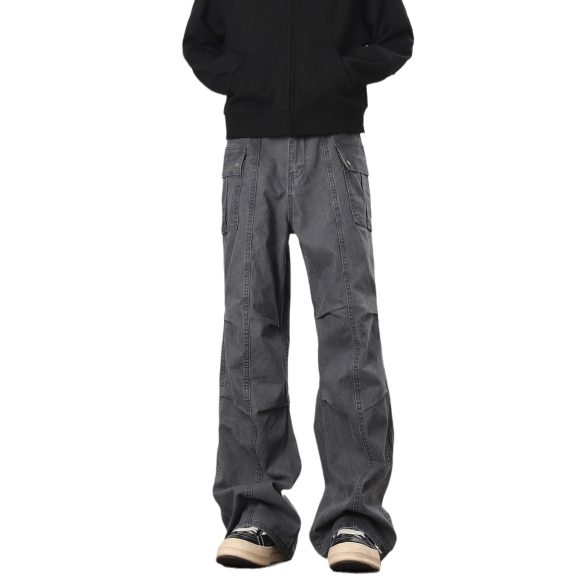 American High Street Washed Distressed Overalls - Image 2