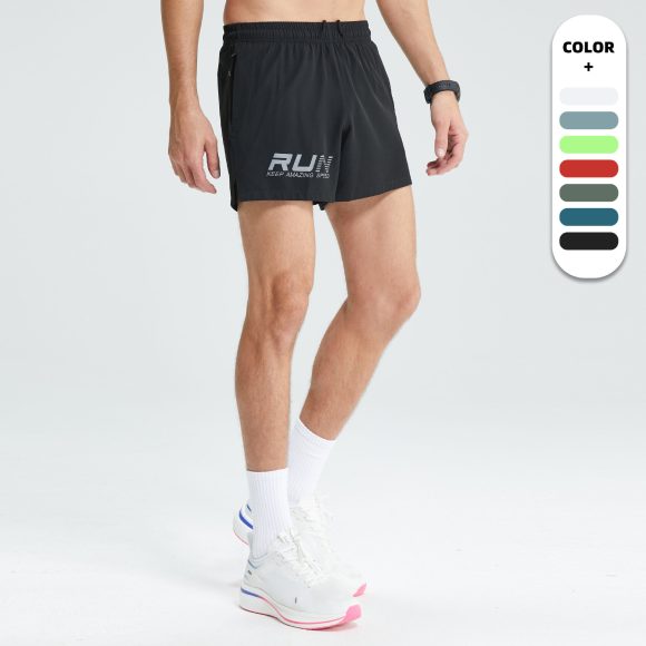 Sports Track And Field Men's Quick-drying Three-point Reflective Printing Fitness Sports Training Pant - Image 10
