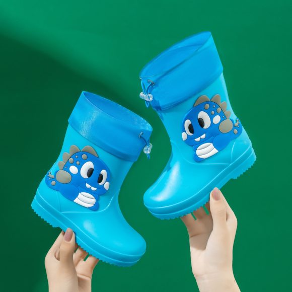 Children's Rain Boots Cartoon Waterproof Short Tube Rain Shoes - Image 6