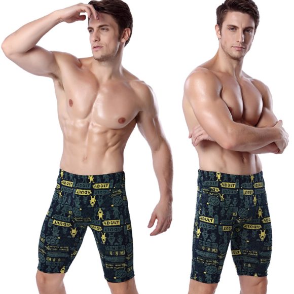 Fashion Korean Style Men's Anti-embarrassment Swimming Trunks