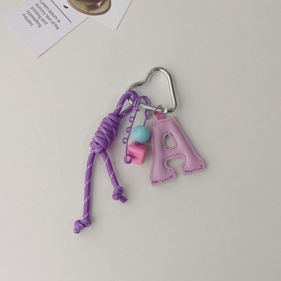 3D Cute Cherry Embroidered Handbag Car Keychain Pendant - Image 4
