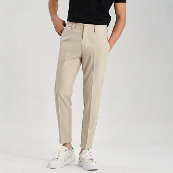 Men's Ankle Tied Pants Versatile Hong Kong Trend Men's Pants - Image 6