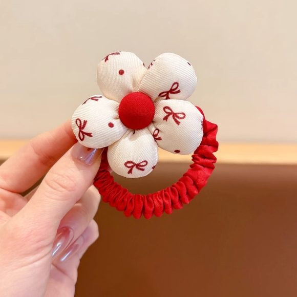 Polka Dot Flower Hairband Cute Hair String - Image 4