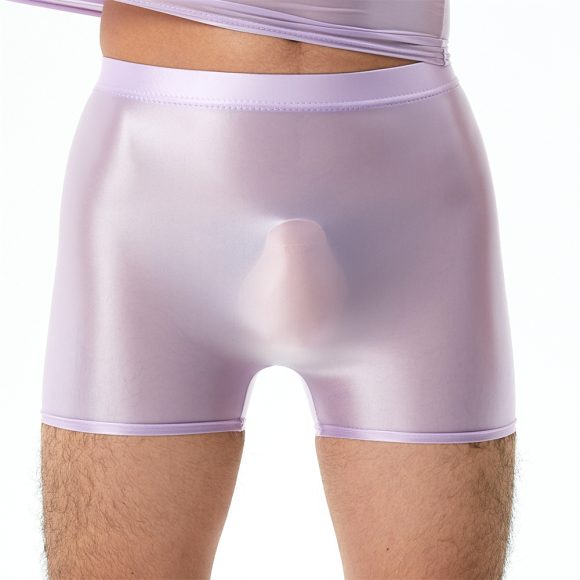 Plus Size High Elastic Shiny Silky Boxers Men - Image 10