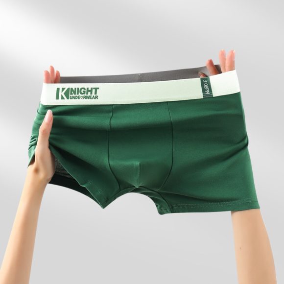 Simple Letter Men's Underwear Cotton Antibacterial Breathable Boxers - Image 4
