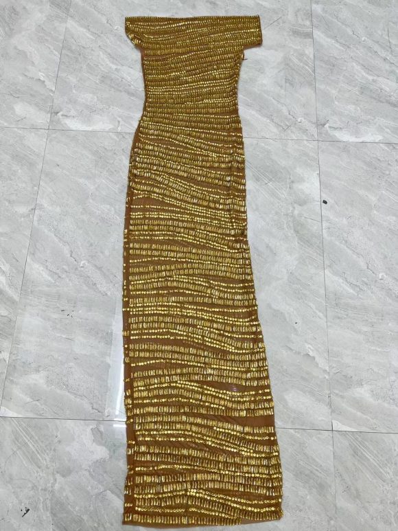 Sexy Luxury Shiny Rhinestone Dress Performance Costume Party Evening Dress - Image 3