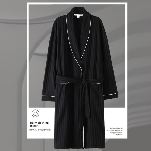 Pajamas Men's Spring And Autumn Cotton Long-sleeved Sleeping - Image 4