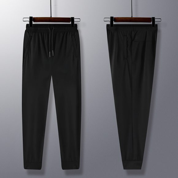 Ice Silk Leggings Men's Sports Pants Thin Trendy - Image 4