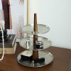 Matte Stainless Steel Storage Rack Mid-ancient Entrance Decoration