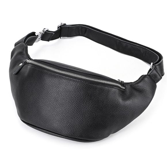Men's Multi-functional Retro Crazy Horse Leather Belt Bag - Image 8
