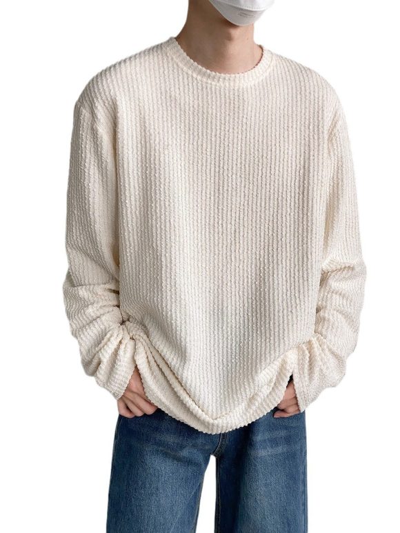 Men's Autumn Loose Casual Bottoming Shirt - Image 9