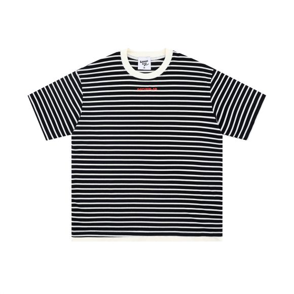 Striped Round Neck Short Sleeve T-shirt Men's Casual Top - Image 4