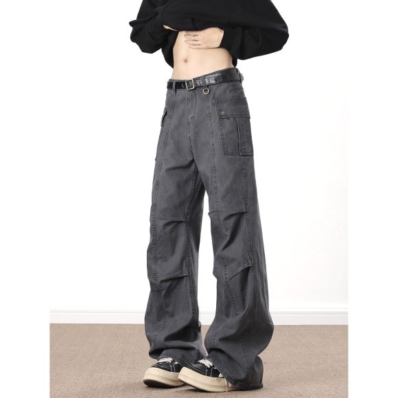 American High Street Washed Distressed Overalls - Image 7