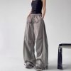 Men's And Women's Letter Embroidery Retro Paratrooper Pants - Image 2