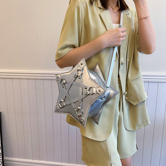 Personalized Women's Fashion Rivet Crossbody Bag - Image 5