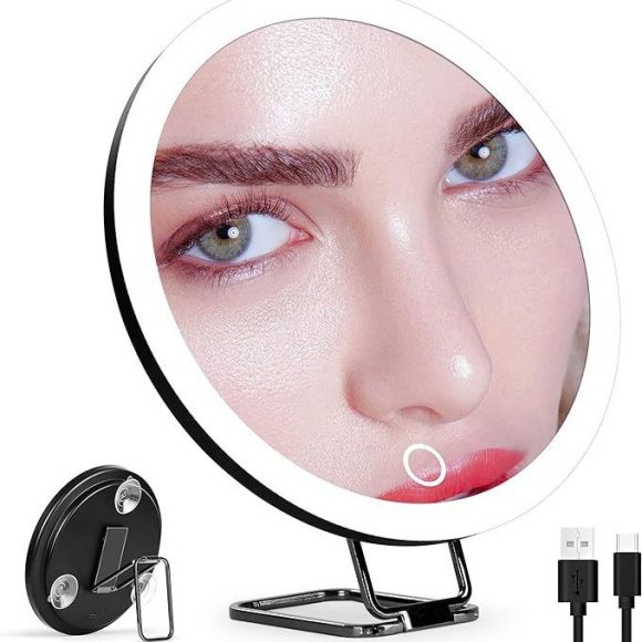 Charging Led Fill Light With Light Bracket Rotating Makeup Mirror - Image 5