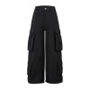Spring Retro Stereo Design Loose Cargo Pants