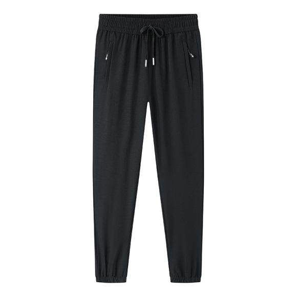 Loose Elastic Quick-drying Straight Ankle Tied Sports Pants - Image 2
