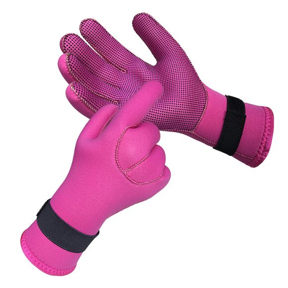 Women's Multi-color 3mm Diving Mittens Swimming Gloves - Image 4