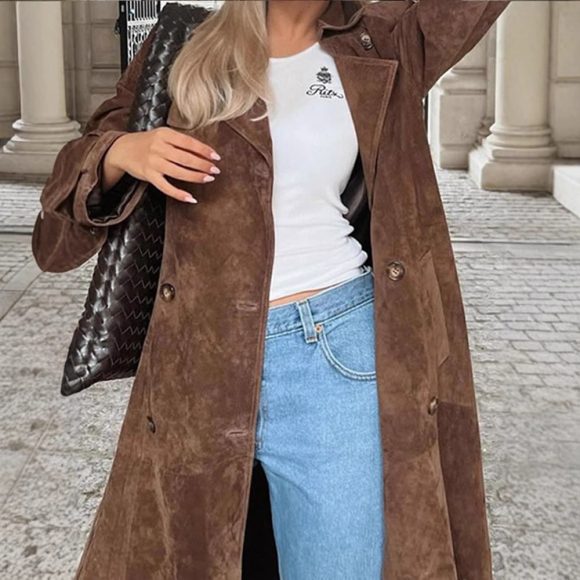 Women's Fashion Casual Double-breasted Jacket - Image 5