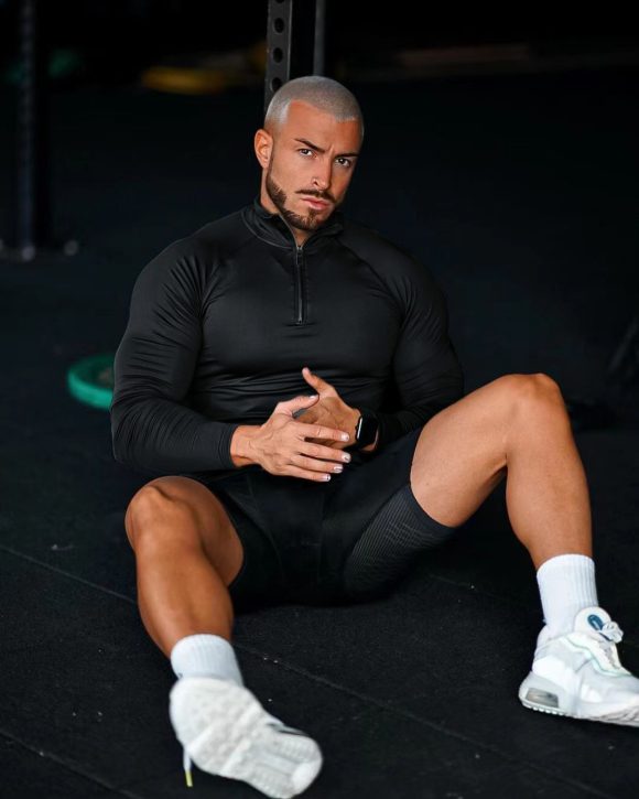Fitness T-shirt, Quick Drying Half Zip Top, Tight Fitting Clothes, Long Sleeves - Image 2
