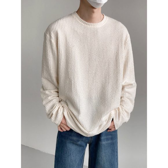 Men's Autumn Loose Casual Bottoming Shirt - Image 2
