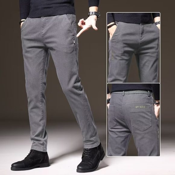 Men's Straight Business Thick Casual Trousers - Image 7