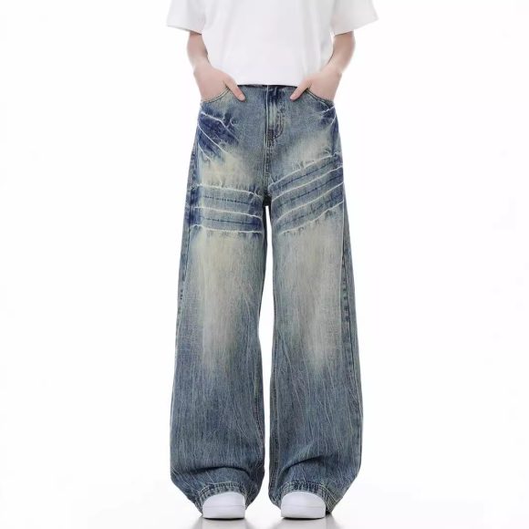 Loose Wide Leg Jeans American High Street - Image 3