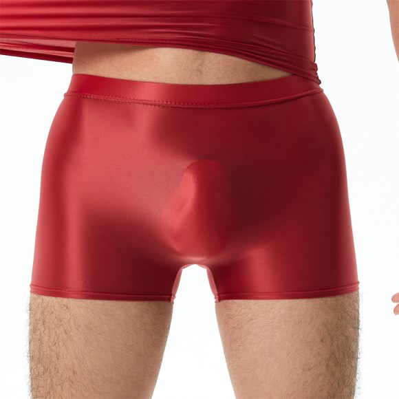 Plus Size High Elastic Shiny Silky Boxers Men - Image 5