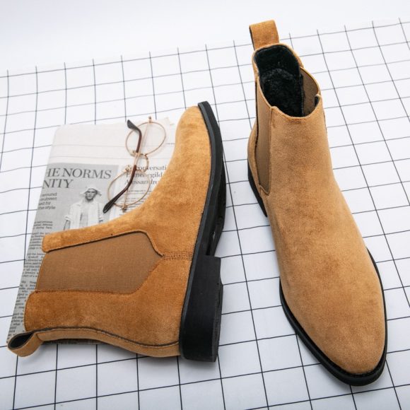 Rubber Pigskin Martin Boots Casual Men's Boots High-top - Image 3