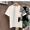 Men's T-shirt Summer New Work Clothes Style Color Matching Top - Image 4
