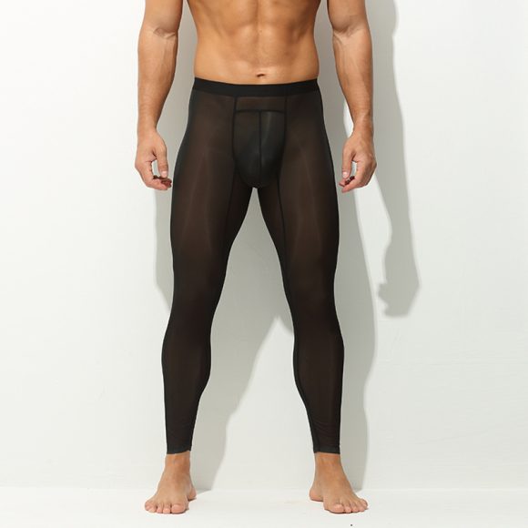 Men's Leggings One-piece Tight Ultra-thin Stretch - Image 8