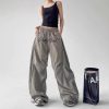 Men's And Women's Letter Embroidery Retro Paratrooper Pants