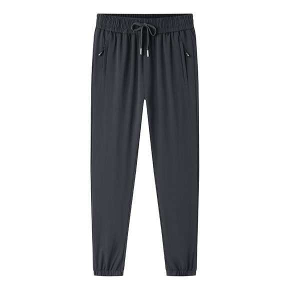 Loose Elastic Quick-drying Straight Ankle Tied Sports Pants - Image 7