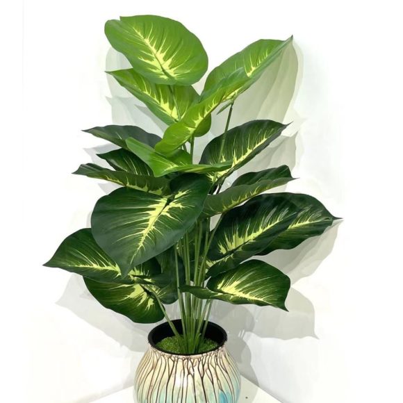 Simulation Green Plant 12-24 Head Beam Round Back Of Turtle Wall Decoration Garden - Image 9