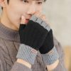 Men's Warm Thickened Knitting Half Finger Gloves - Image 6